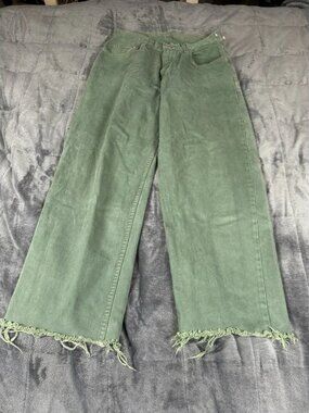 Vintage Gap Jeans Women's‎ Green High Rise Classic Straight Leg Jeans Size 30X34